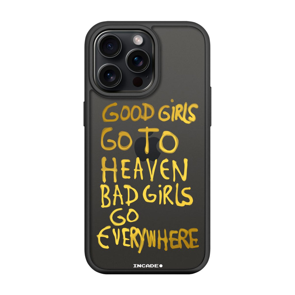 Чохол для iPhone 15 Pro bad girl gold з преміальних матеріалів, захищає камеру та екран.