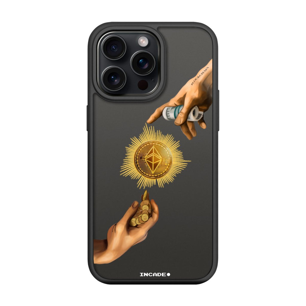 Чохол для iPhone 15 Pro crypto god з преміальних матеріалів, захист камери та екрану.