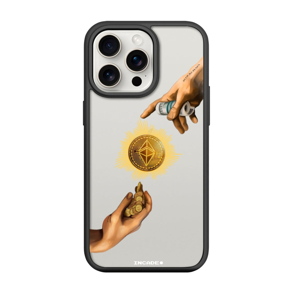 Чохол для iPhone 15 Pro crypto god з преміальних матеріалів, захист камери та екрану.