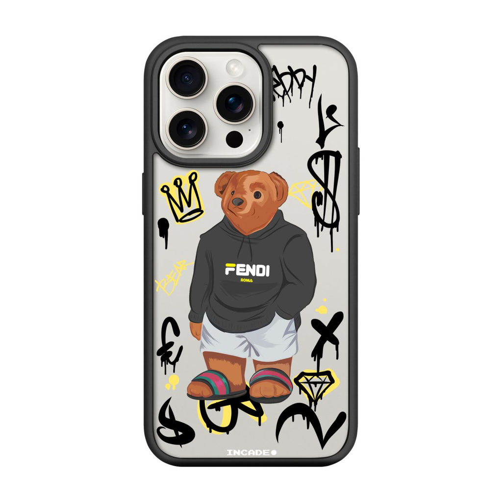 Чохол для iPhone 15 Pro king teddy з захистом камери та екрану.