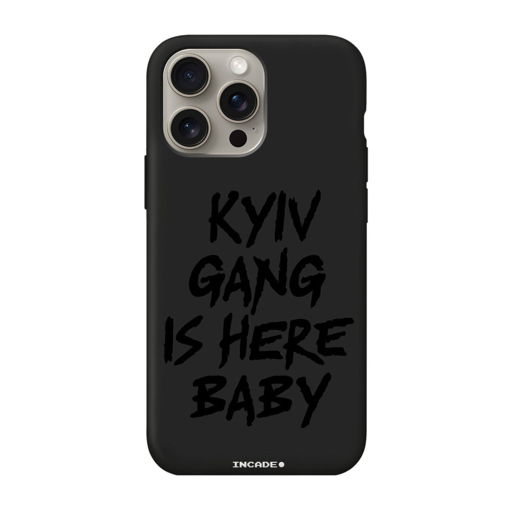 Чохол для iPhone 15 Pro kyiv black - INCADE