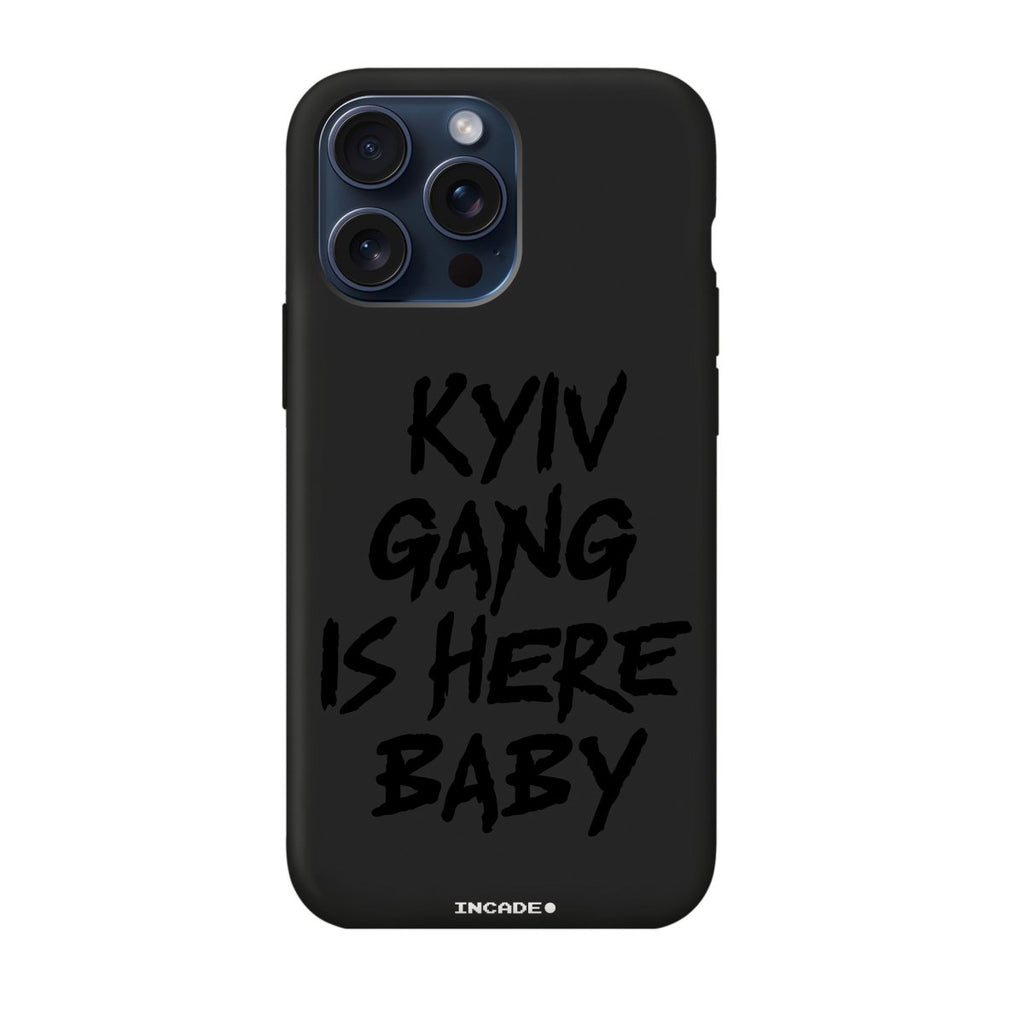 Чохол для iPhone 15 Pro kyiv black - INCADE