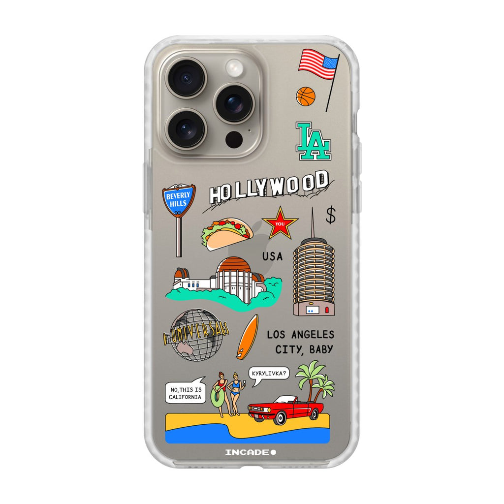 Чохол для iPhone 15 Pro LOS ANGELES - INCADE