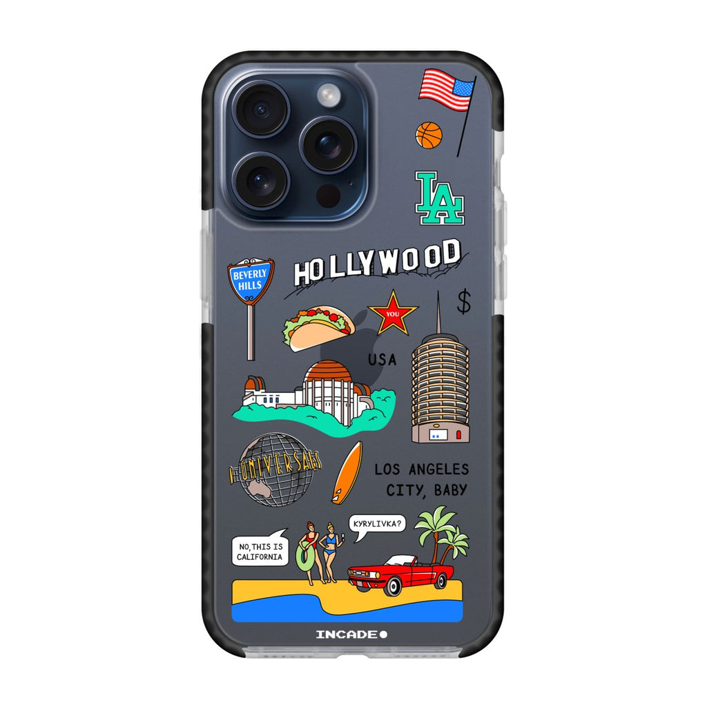 Чохол для iPhone 15 Pro LOS ANGELES - INCADE
