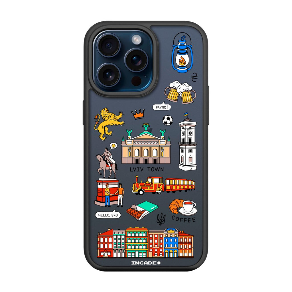 Чохол для iPhone 15 Pro LVIV - INCADE