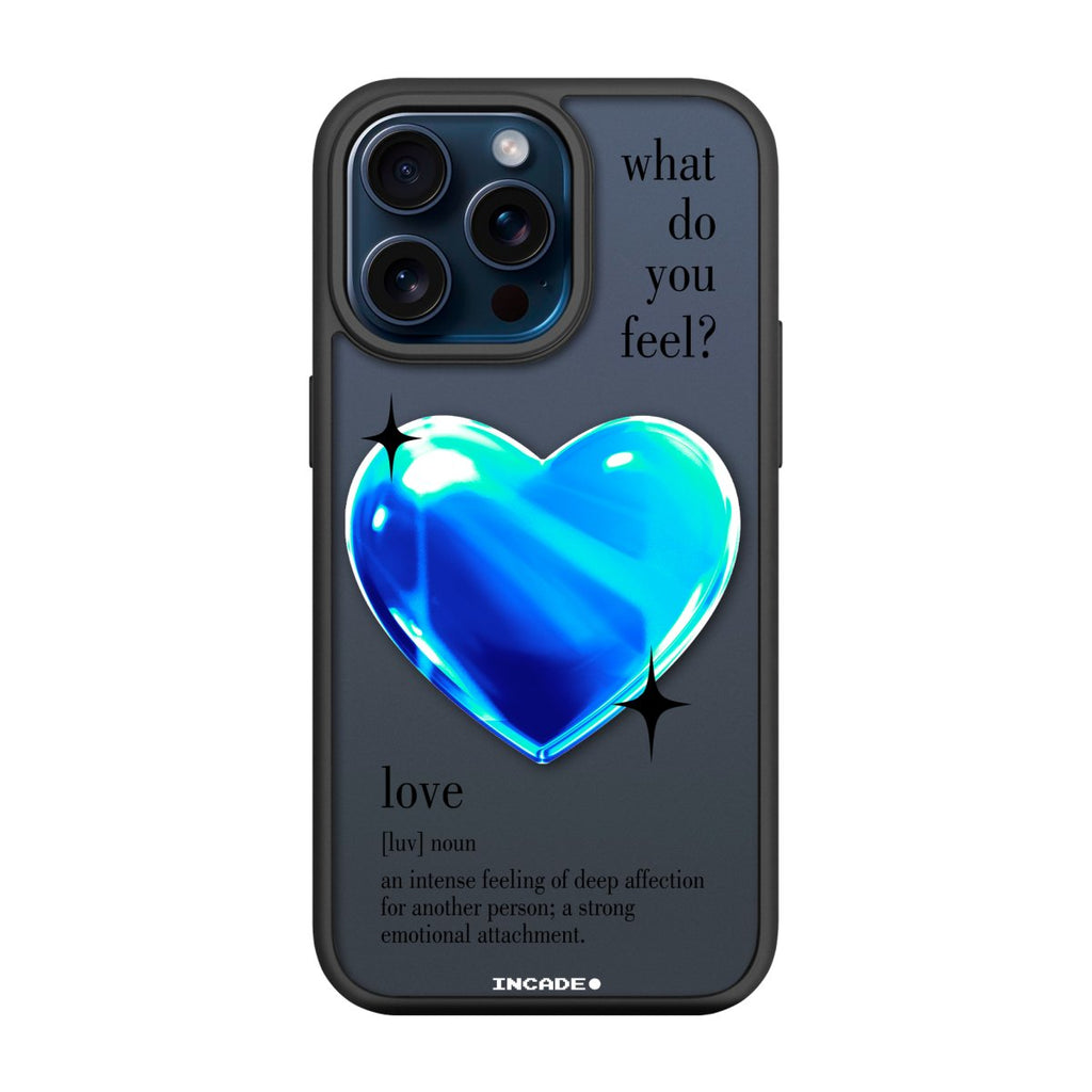 Чохол для iPhone 15 Pro Max 1 heart blue - INCADE