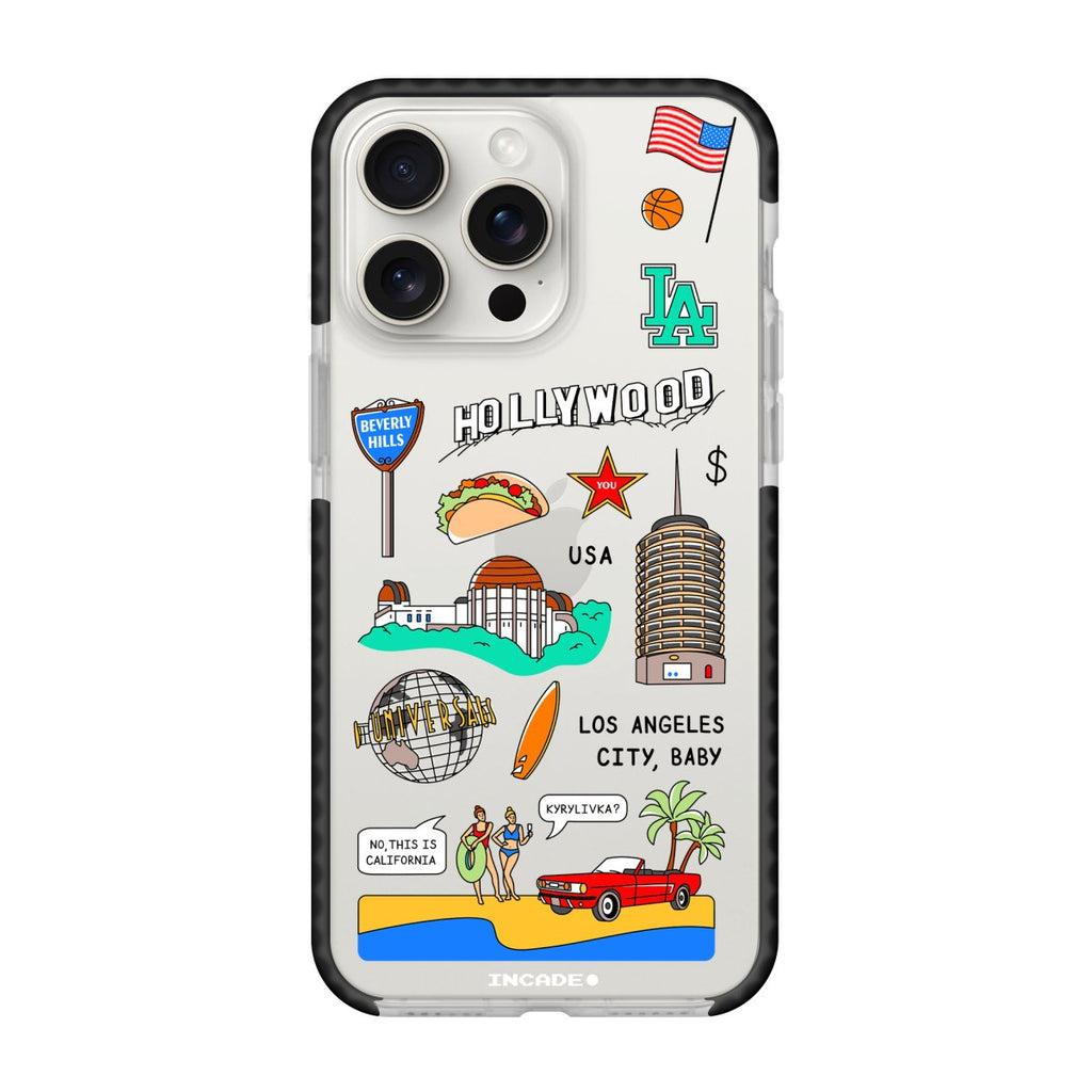 Чохол для iPhone 15 Pro Max LOS ANGELES - INCADE
