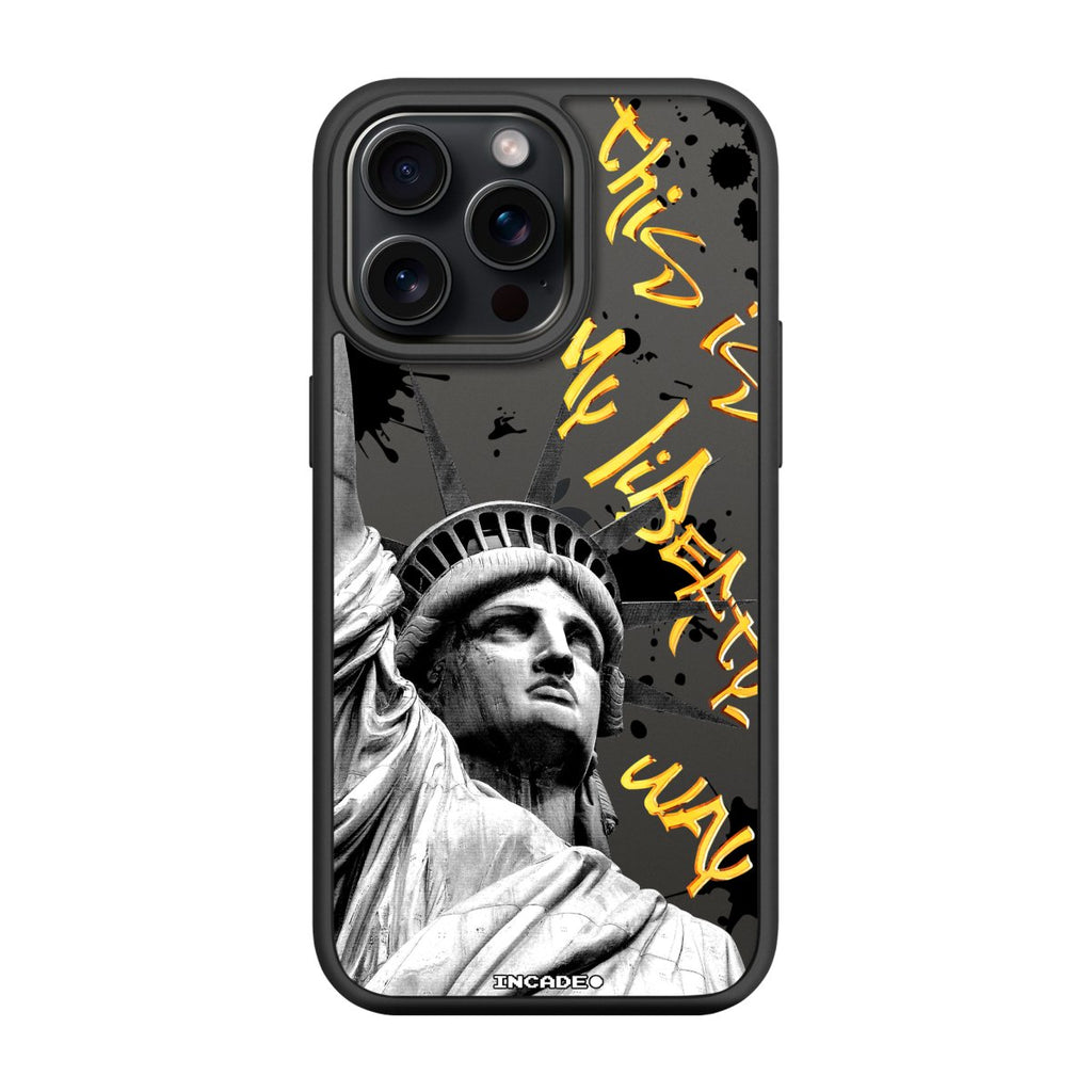 Чохол для iPhone 15 Pro Max STATUE GREY - INCADE