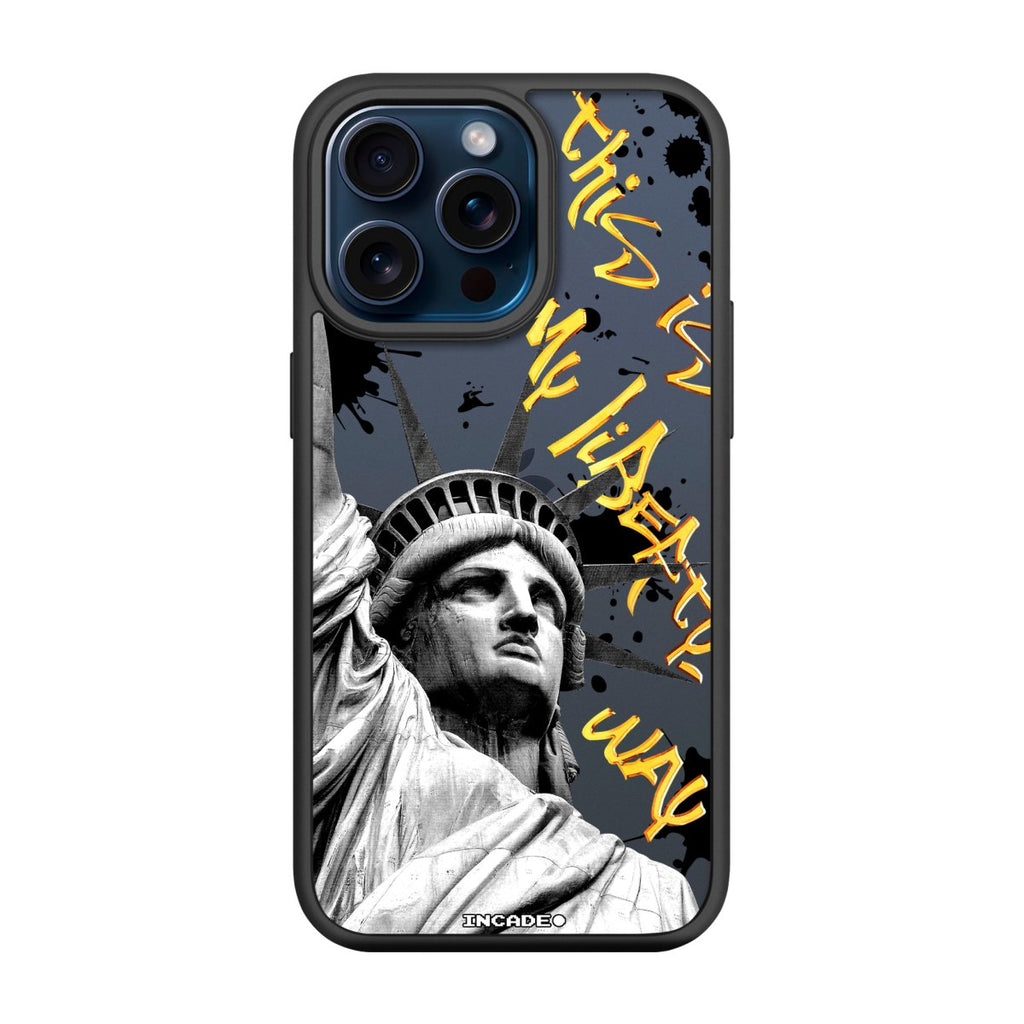 Чохол для iPhone 15 Pro Max STATUE GREY - INCADE
