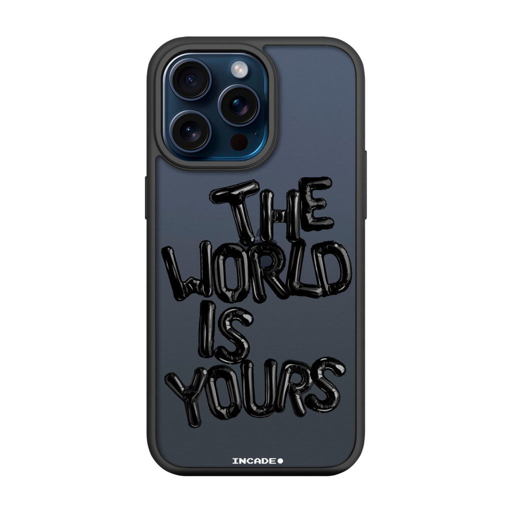 Чохол для iPhone 15 Pro Max world black - INCADE