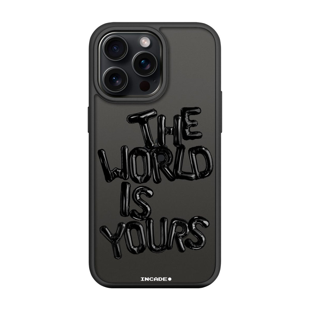 Чохол для iPhone 15 Pro Max world black - INCADE