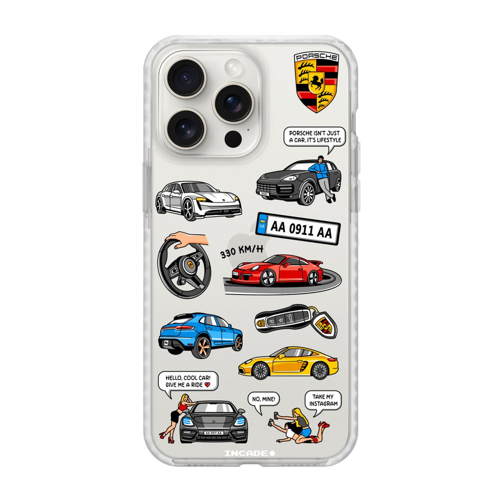 Чохол для iPhone 15 Pro PORSCHE - INCADE