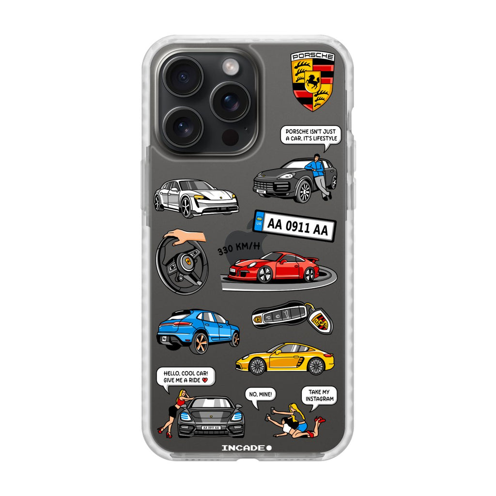 Чохол для iPhone 15 Pro PORSCHE - INCADE