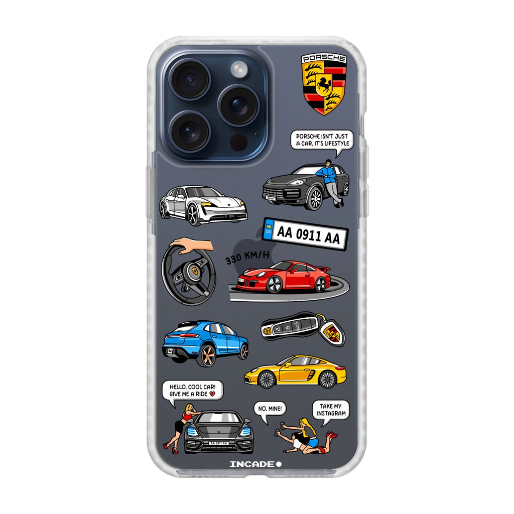 Чохол для iPhone 15 Pro PORSCHE - INCADE