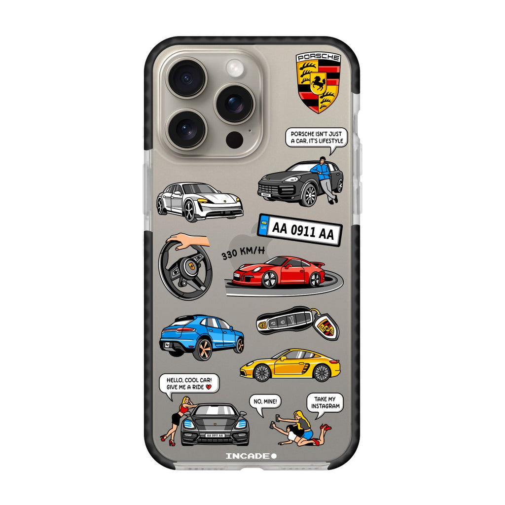 Чохол для iPhone 15 Pro PORSCHE - INCADE