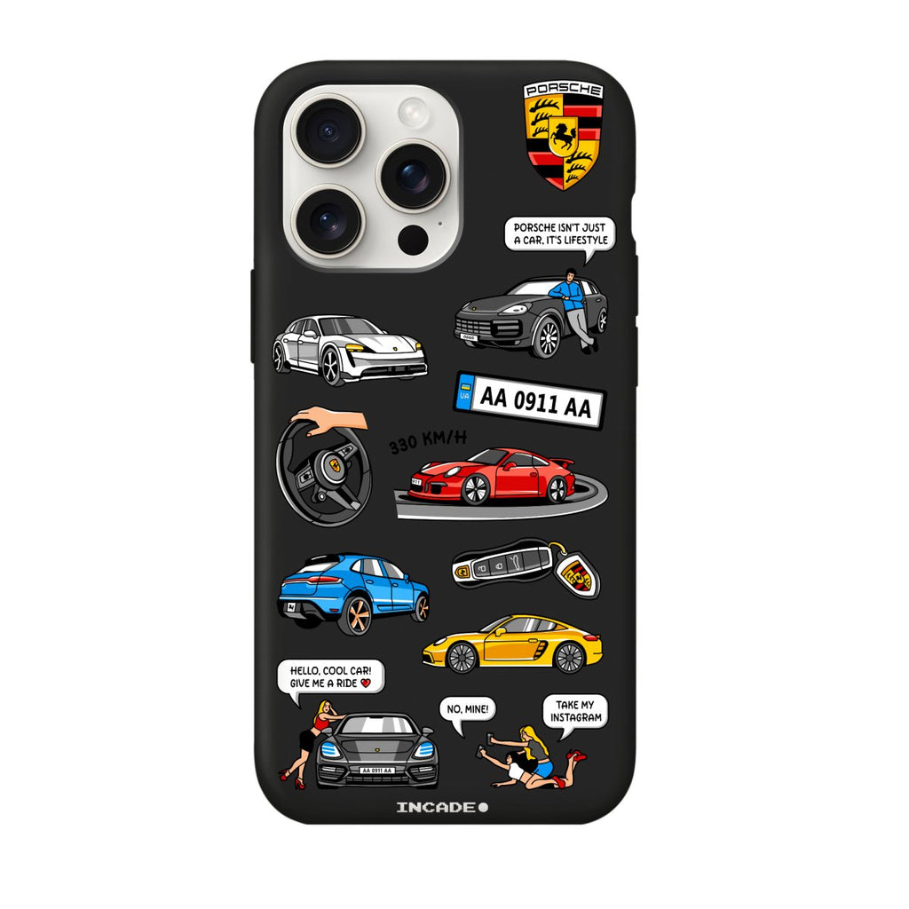 Чохол для iPhone 15 Pro PORSCHE - INCADE