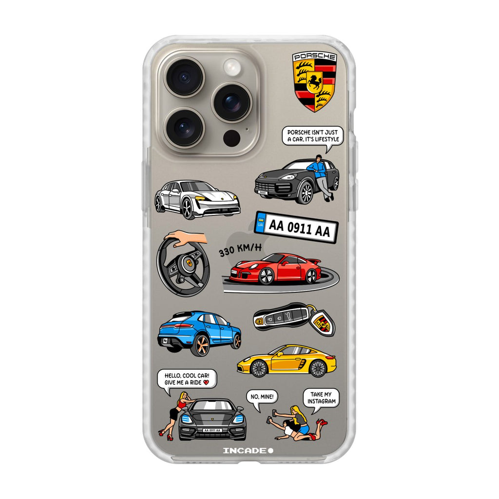 Чохол для iPhone 15 Pro PORSCHE - INCADE