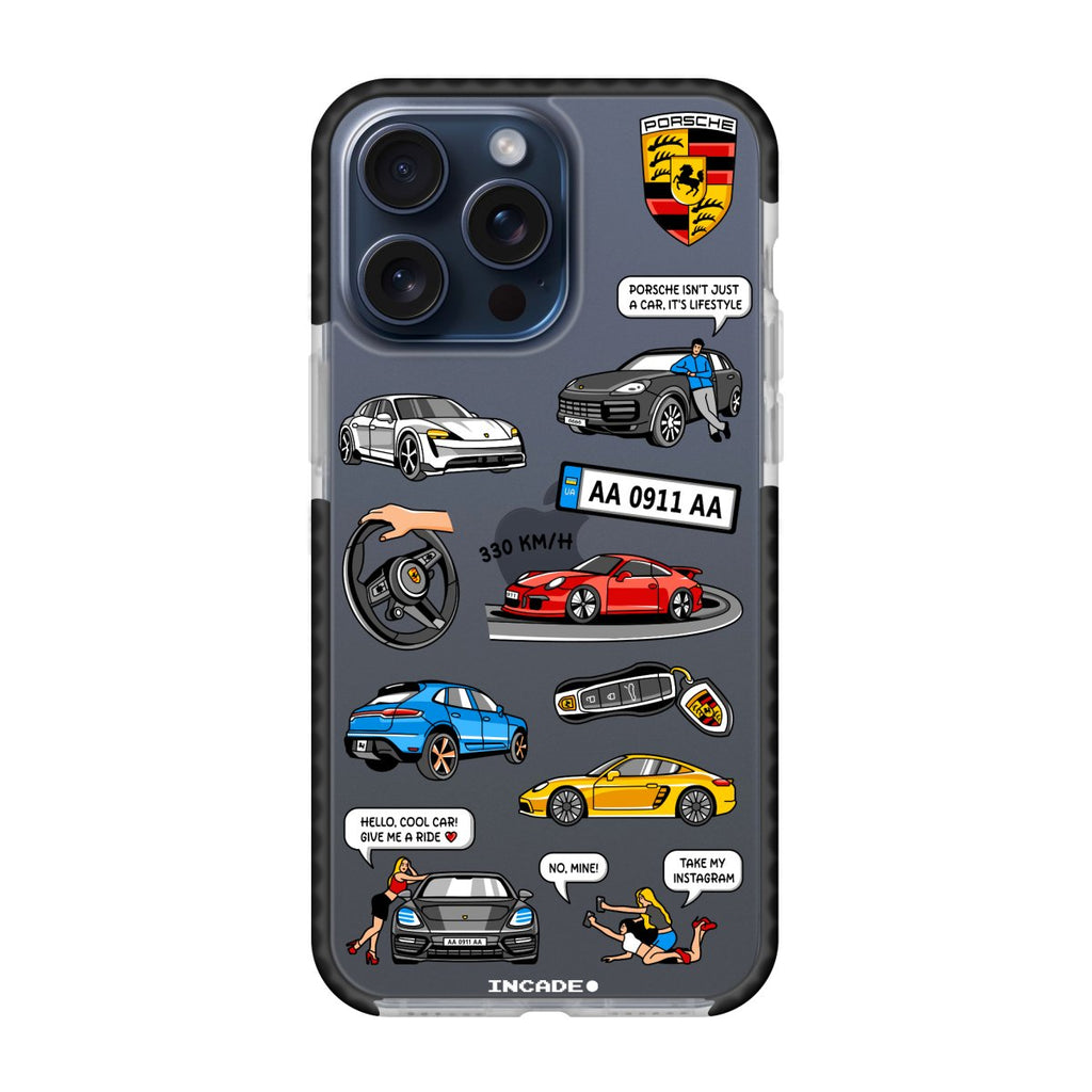 Чохол для iPhone 15 Pro PORSCHE - INCADE