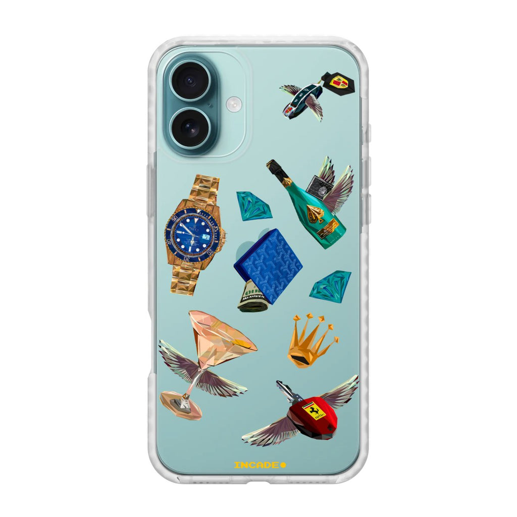 Чохол для iPhone 16 Plus Ferrari porsche rolex - INCADE