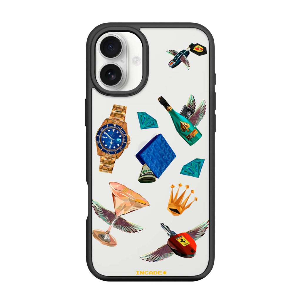 Чохол для iPhone 16 Plus Ferrari porsche rolex - INCADE