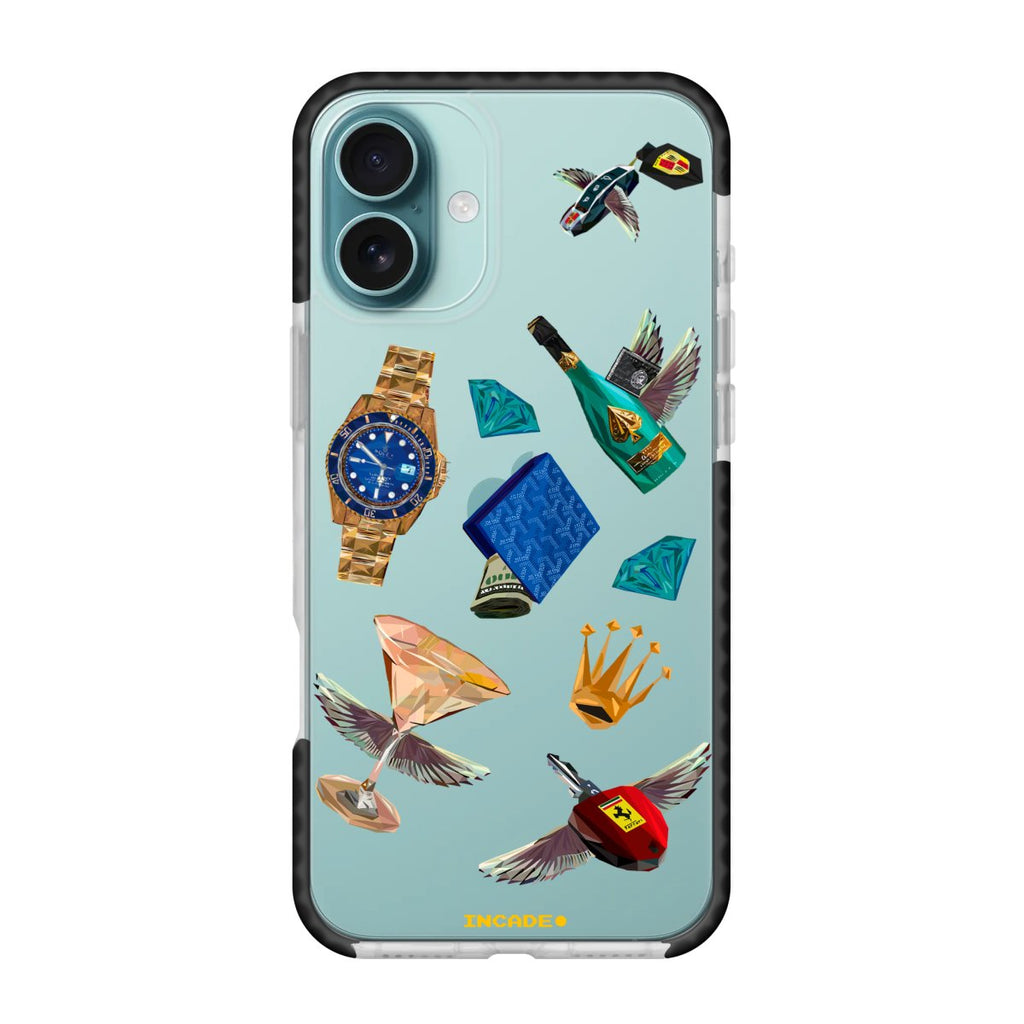 Чохол для iPhone 16 Plus Ferrari porsche rolex - INCADE