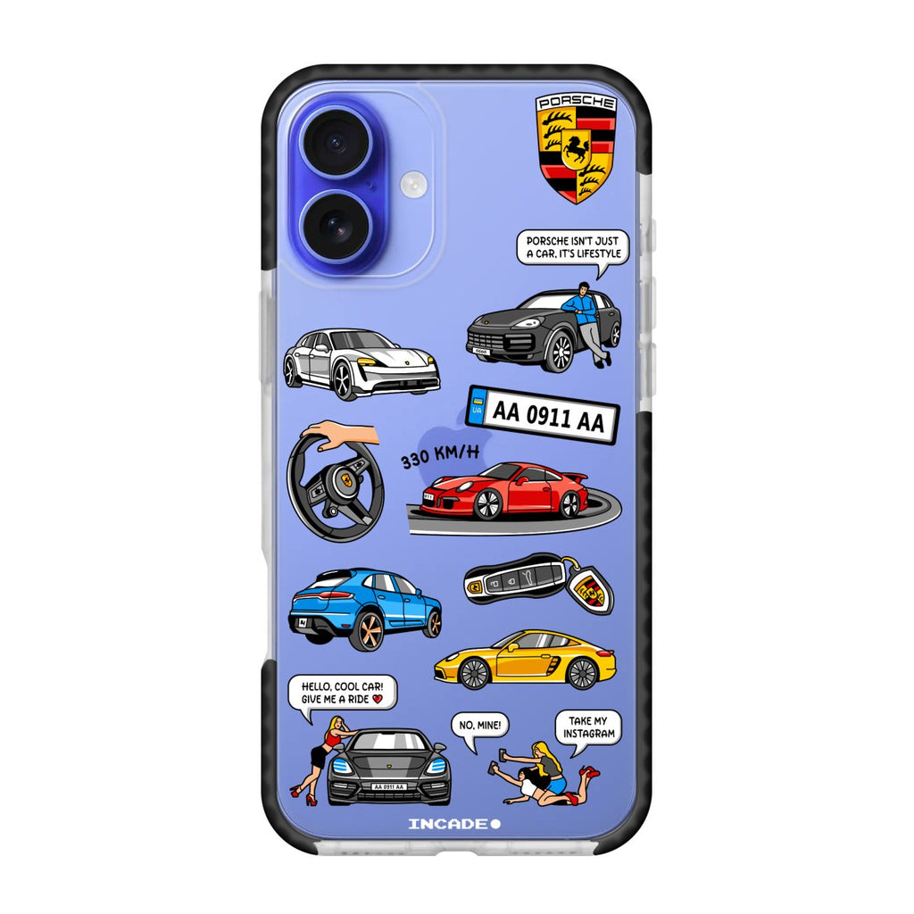 Чохол для iPhone 16 Plus PORSCHE - INCADE