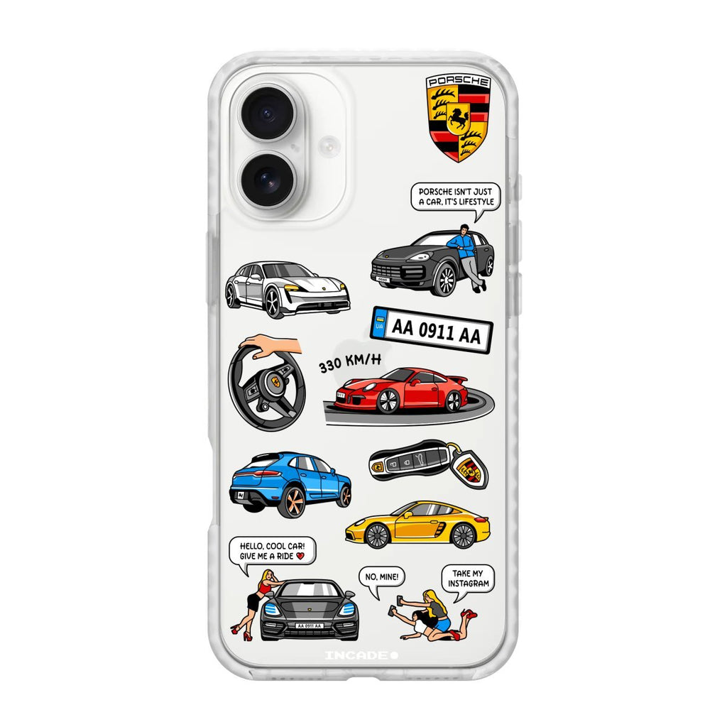 Чохол для iPhone 16 Plus PORSCHE - INCADE
