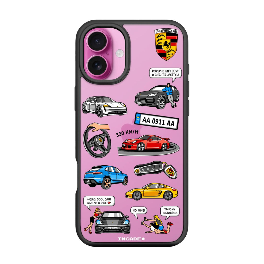 Чохол для iPhone 16 Plus PORSCHE - INCADE