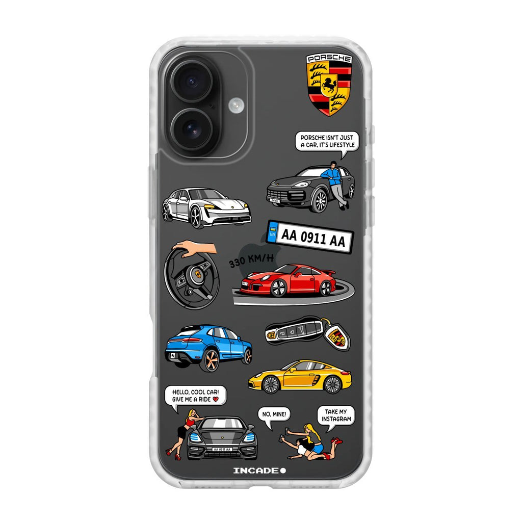 Чохол для iPhone 16 Plus PORSCHE - INCADE