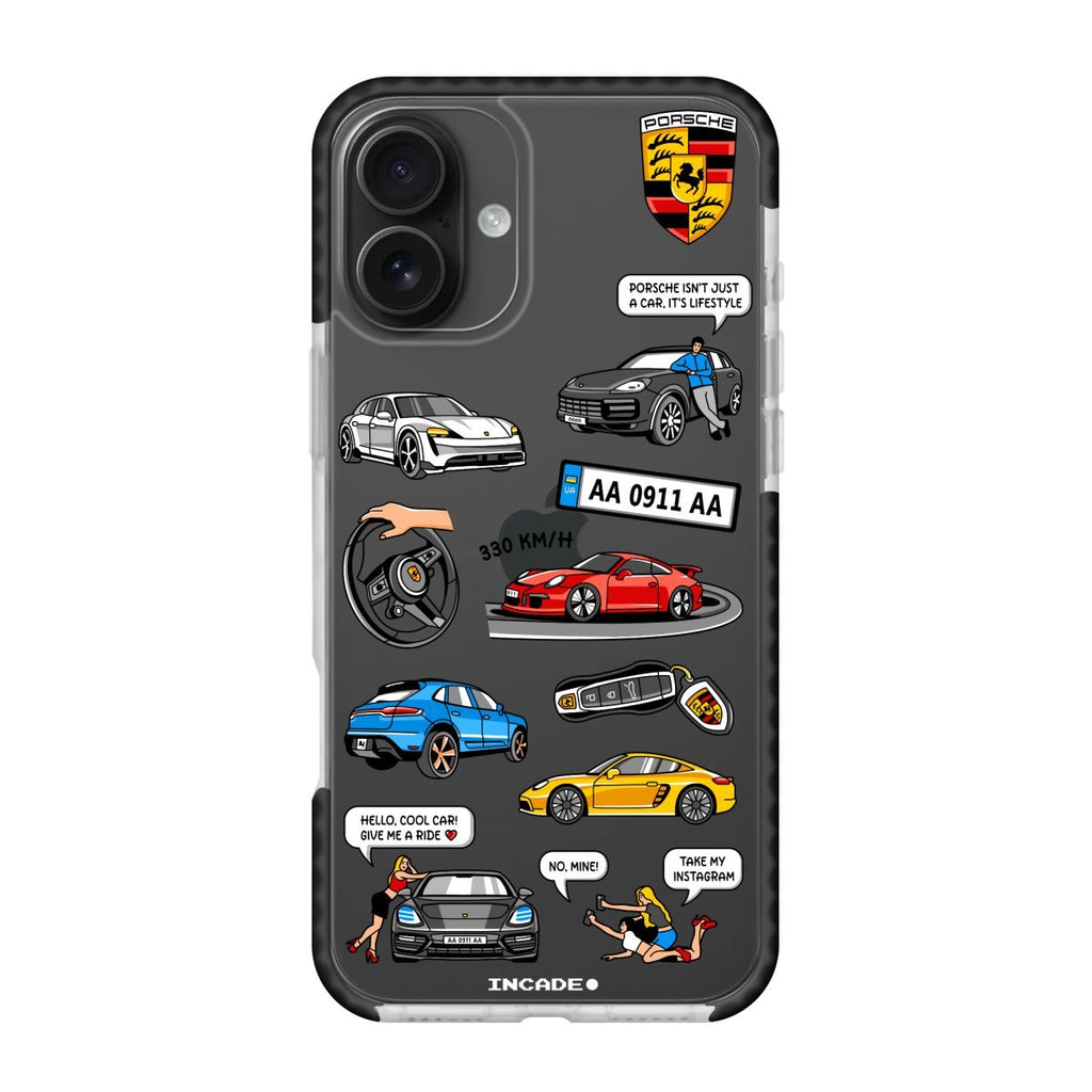 Чохол для iPhone 16 Plus PORSCHE - INCADE