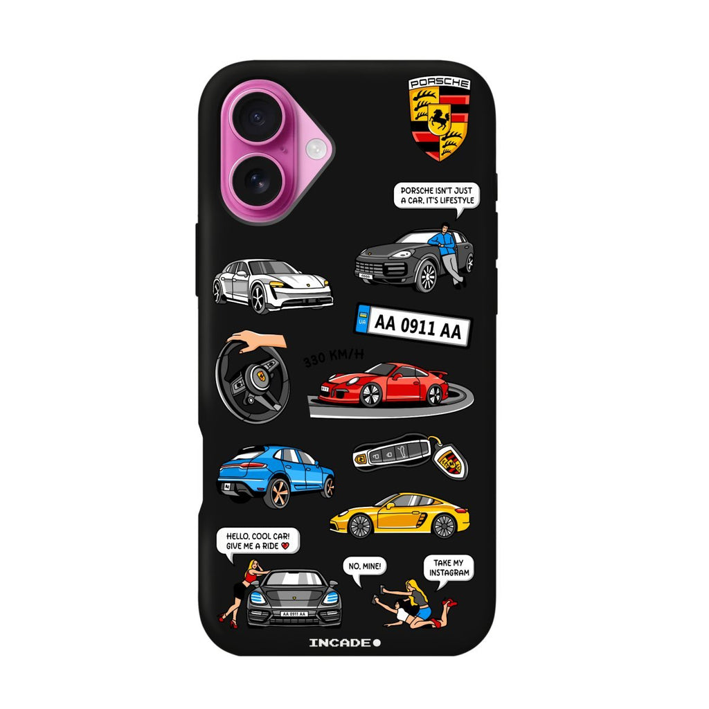 Чохол для iPhone 16 Plus PORSCHE - INCADE