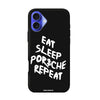 Чохол для iPhone 16 Plus з принтом porsche white