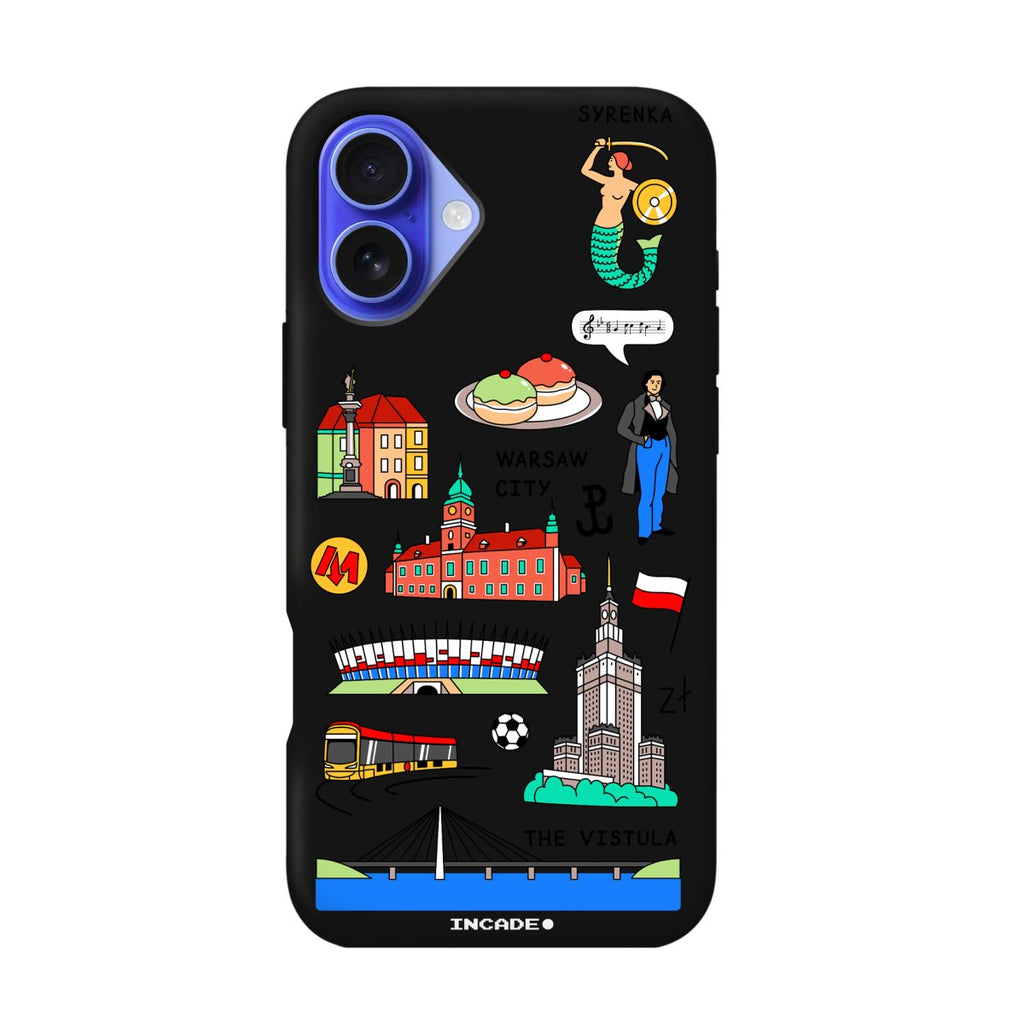 Чохол для iPhone 16 Plus з принтом WARSAW