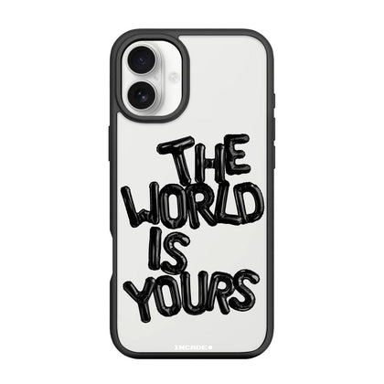 Чохол для iPhone 16 Plus з принтом world black