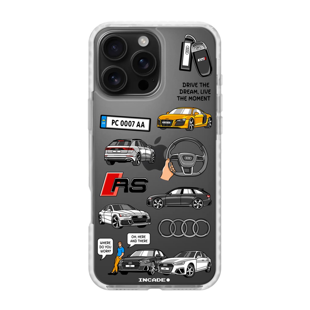 Чохол для iPhone 16 Pro AUDI - INCADE