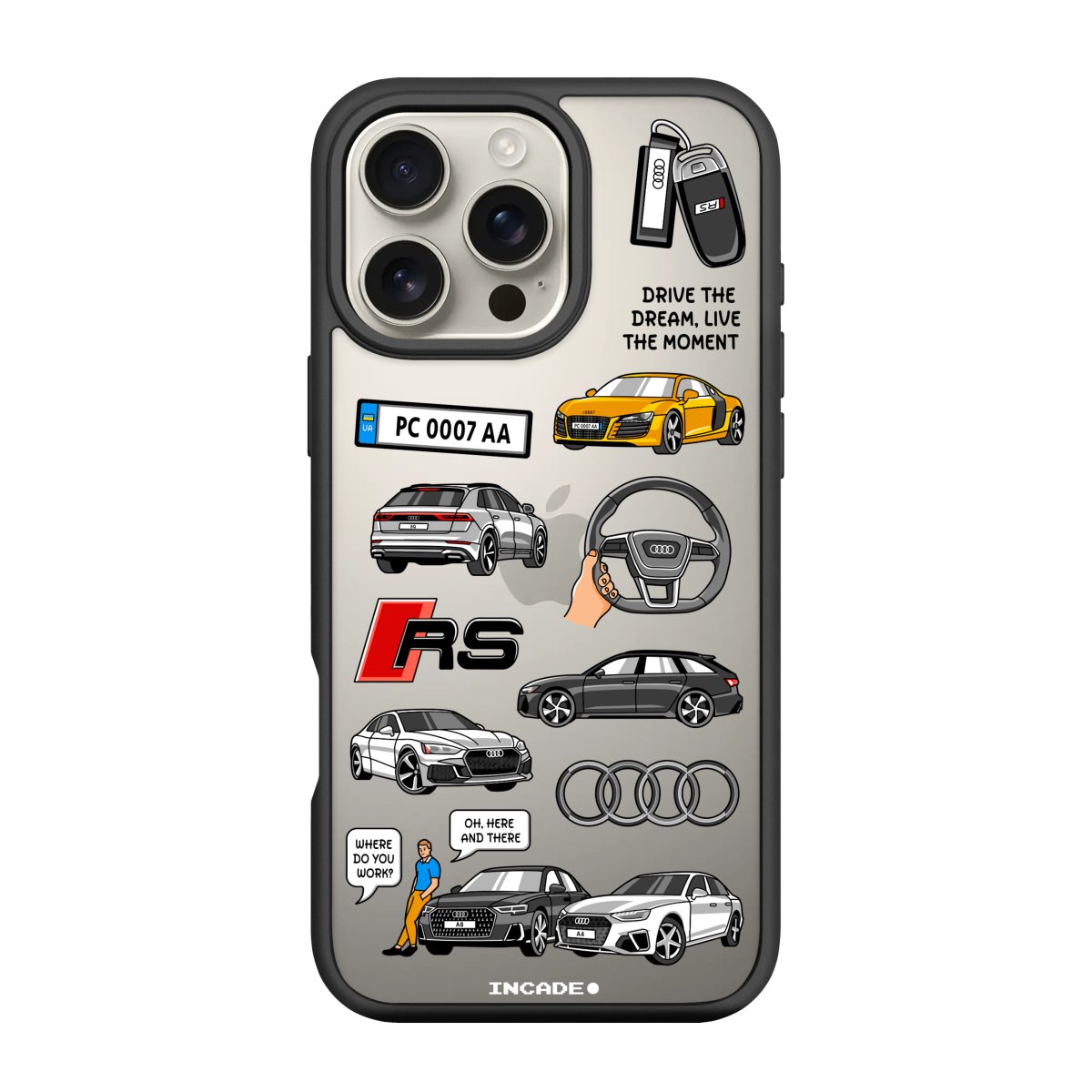 Чохол для iPhone 16 Pro AUDI - INCADE
