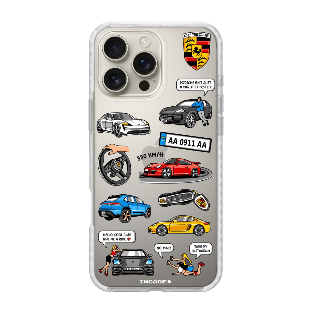 Чохол для iPhone 16 Pro PORSCHE - INCADE