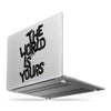 Накладка для MacBook з принтом world black