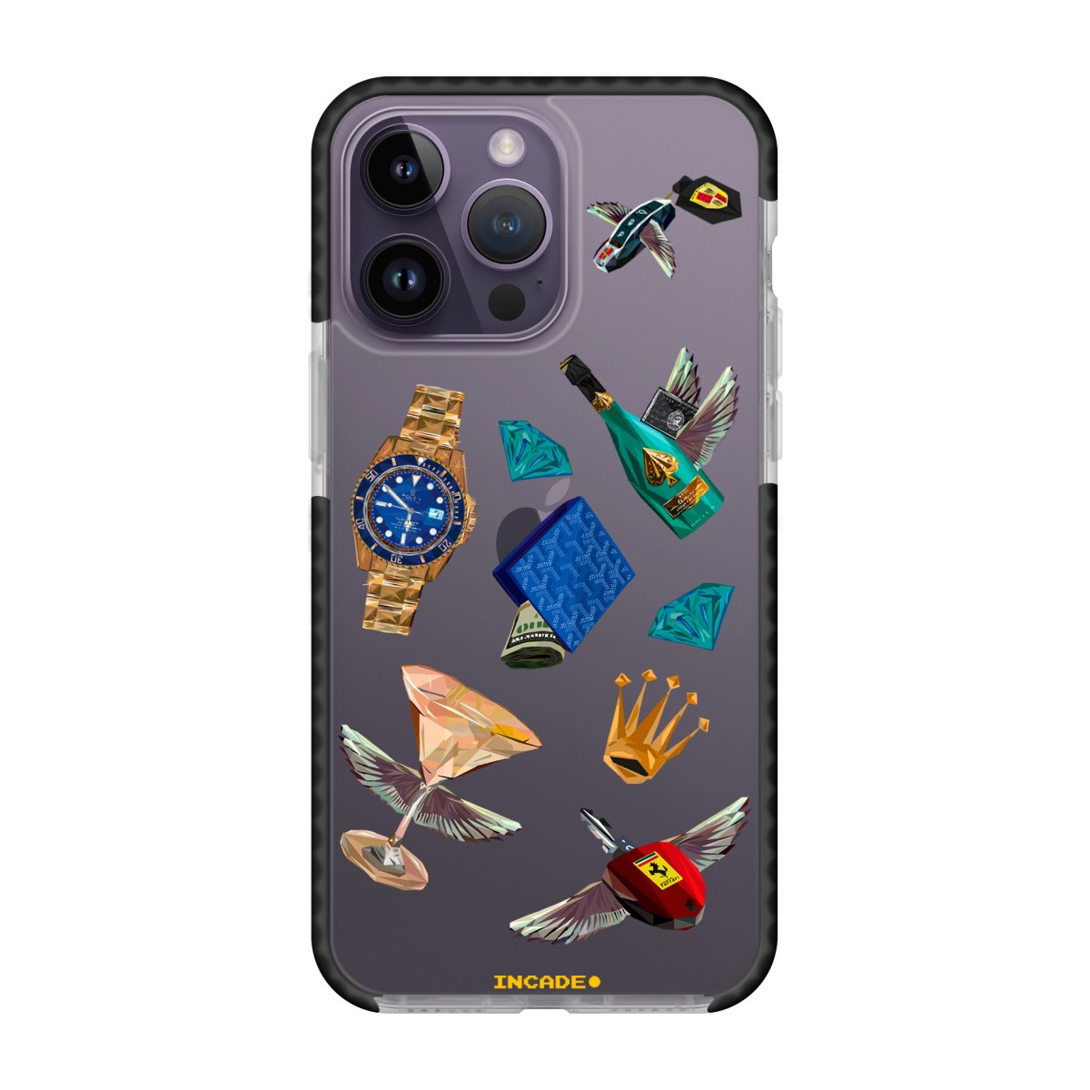 Чохол для iPhone 14 Pro Ferrari porsche rolexiPhone 14 ProЧохол для iPhone 14 Pro Ferrari porsche rolex