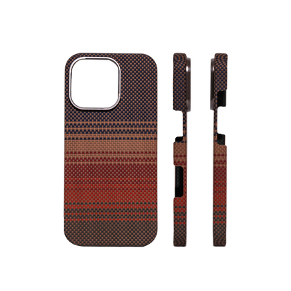 iPhone 16 Pro Чохол Premium Kevlar Case with Magnetic Ring | Sunset