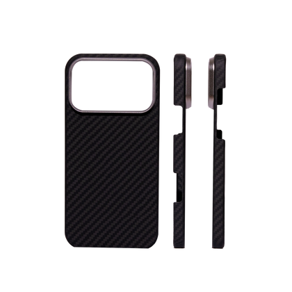 iPhone 17 Чохол Premium Kevlar Case with Magnetic Ring | 17 - 17 Pro Max | Black