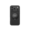 iPhone 17 Pro Max Чохол Leather Case with Magnetic Ring + Magnetic Stand 360° | Black
