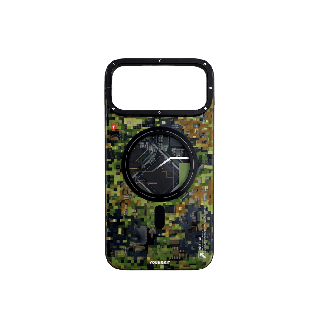 iPhone 17 Pro Max Чохол YoungKit Camouflage with Magnetic Ring | Jungle Camo