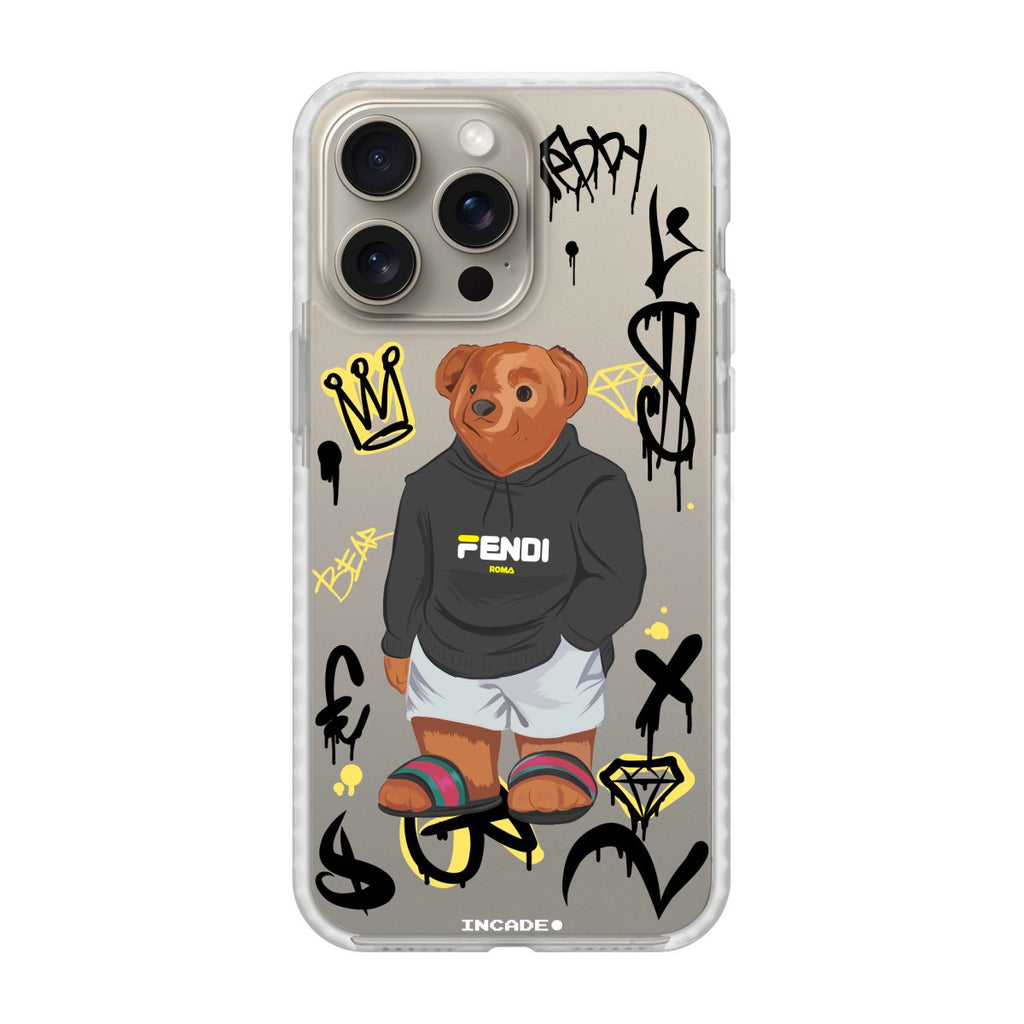 Чохол для iPhone 15 Pro king teddy з преміальних матеріалів з захистом екрану та камери.