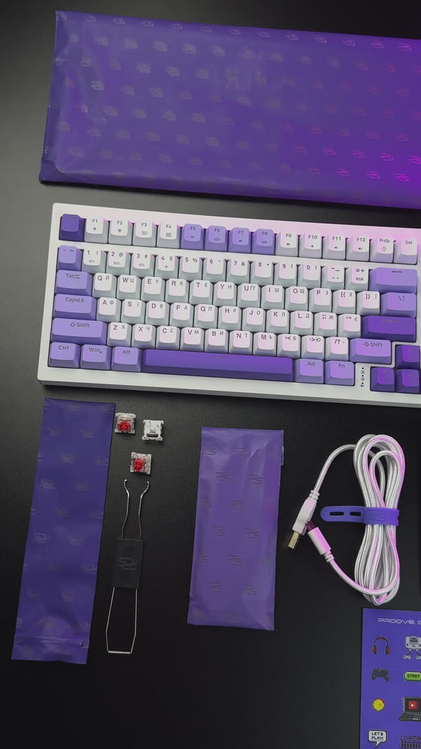 Бездротова клавіатура Proove Gaming Slicker (Ukraine Layout)