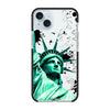 Чохол для iPhone 15 Plus з принтом STATUE GREEN